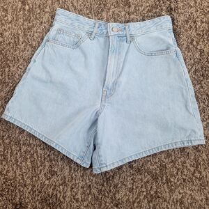 Everlane Aline Denim Shorts Womens Size 27 Light Wash